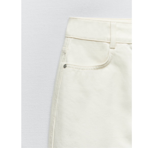 Zara LONG LENGTH DENIM SKIRT - Picture 10 of 11